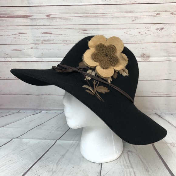 embroidered wool hat